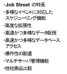 Job Street 2000 の特長/多様なイベントに対応したスケジューリング機能/...